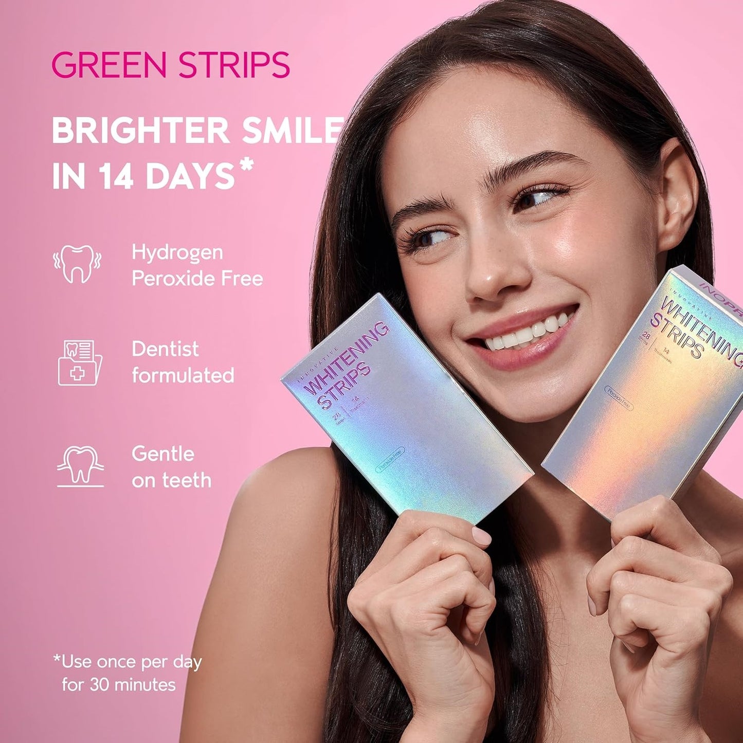 Green Whitening Strips (28 Strips)